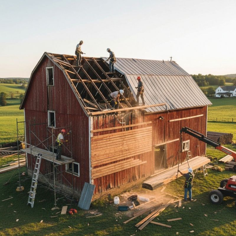 Barn Roof Installation