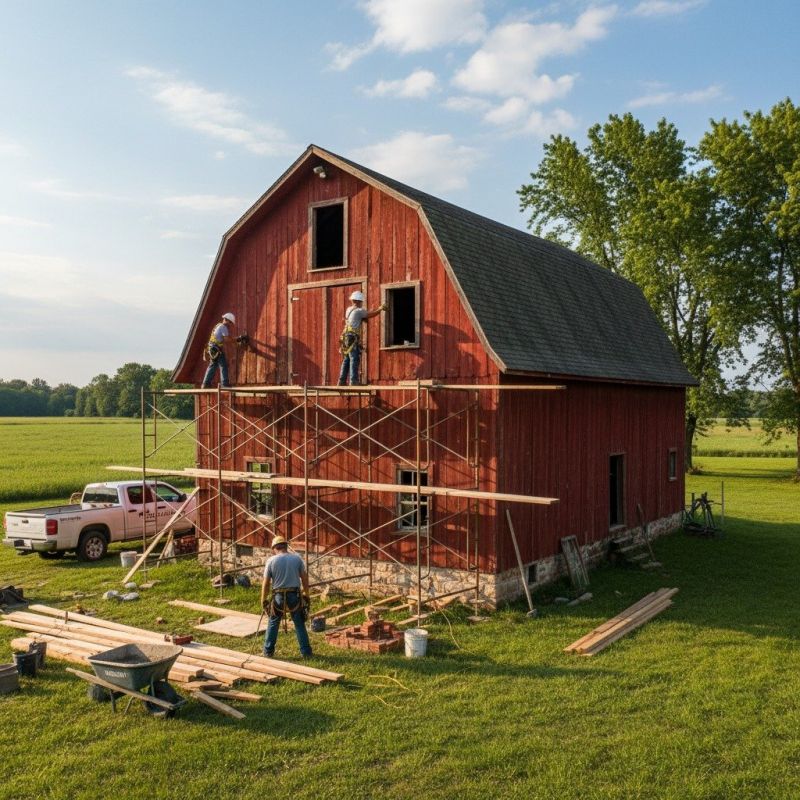 Barn Roof Installation