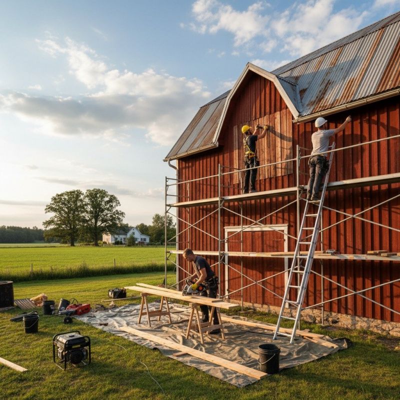 Barn Roof Installation