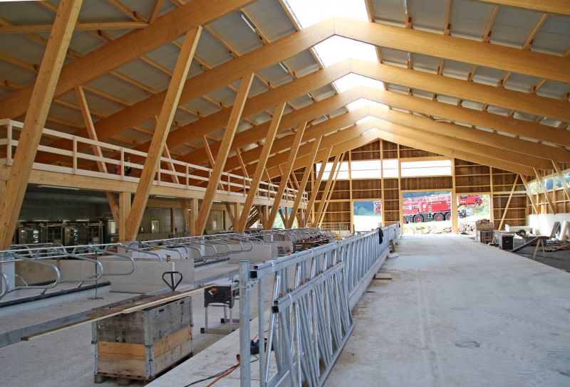 Wooden Barn Roof Framework