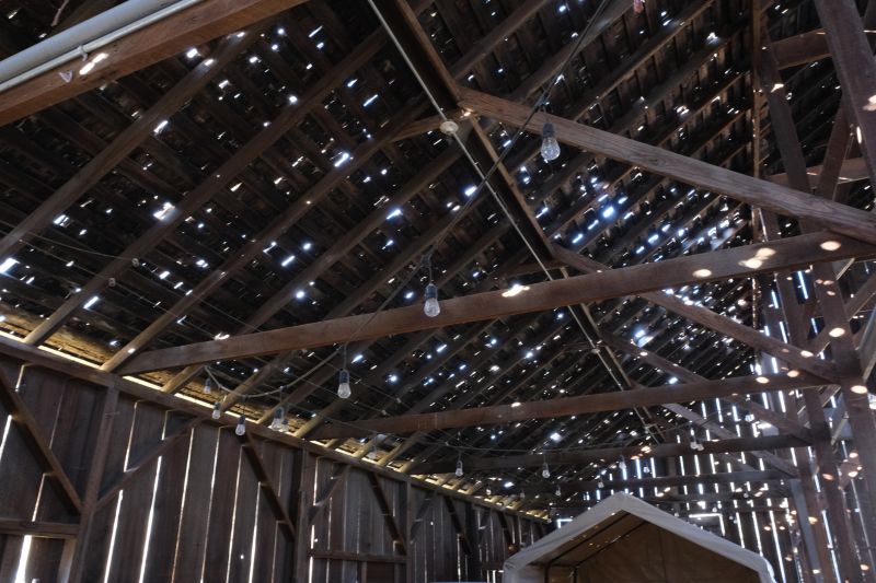 Barn Roof Installation in Summer