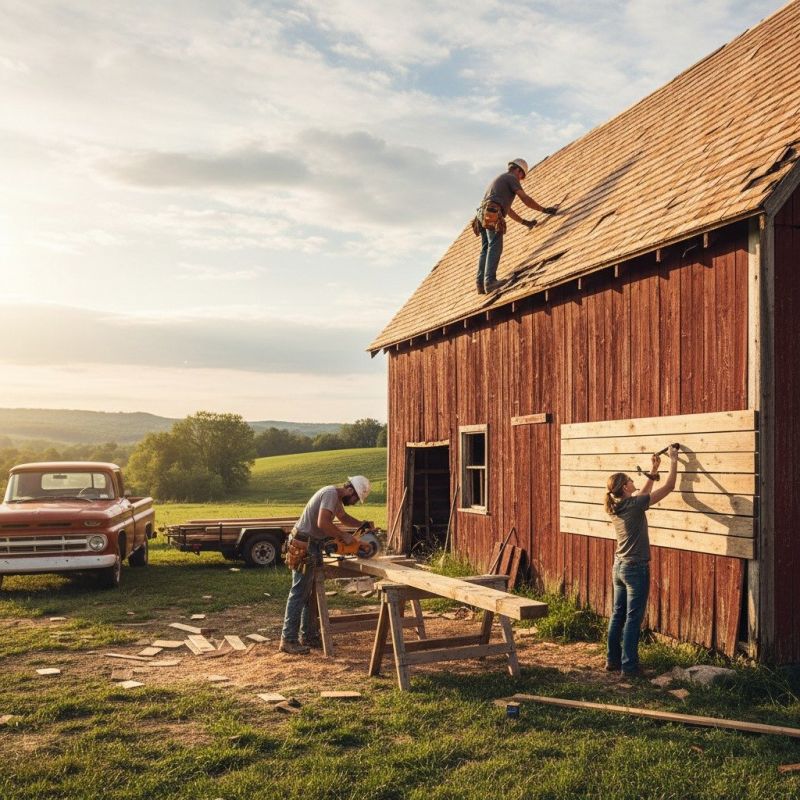 Local Barn Roof Installation pros at work